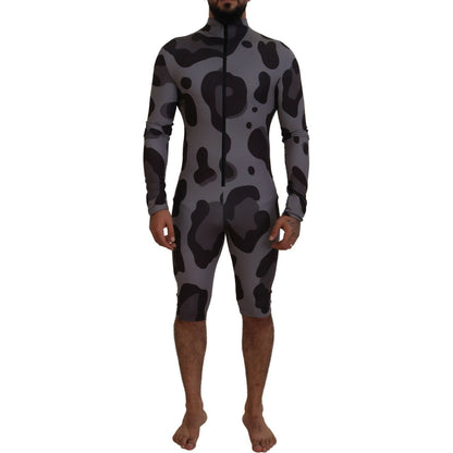 Dolce & Gabbana Gray Patterned Polyester Wetsuit Swimwear 1728,67345645728,Clothing,Dolce & Gabbana,Gray Patterned,IT48 | M,Material: 78% Polyester 22% Elastane,Men,Men - Clothing,New with tags,One-Piece Swimsuits - Swimwear - Clothing,Swimwear - Clothing