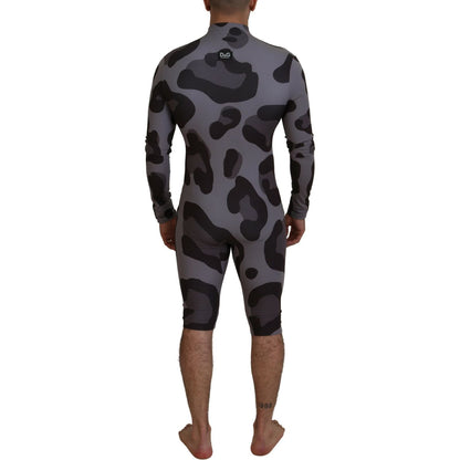 Dolce & Gabbana Gray Patterned Polyester Wetsuit Swimwear 1728,67345645728,Clothing,Dolce & Gabbana,Gray Patterned,IT48 | M,Material: 78% Polyester 22% Elastane,Men,Men - Clothing,New with tags,One-Piece Swimsuits - Swimwear - Clothing,Swimwear - Clothing