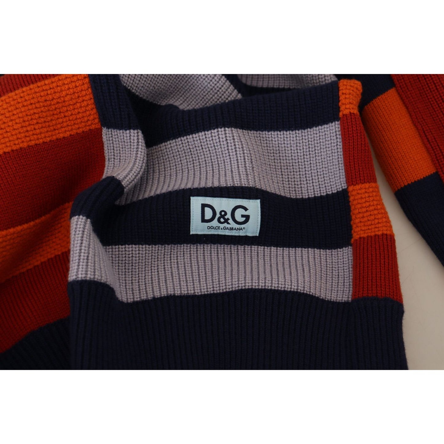 Dolce & Gabbana Pullover Sweater in Multicolor Stripes Dolce & Gabbana