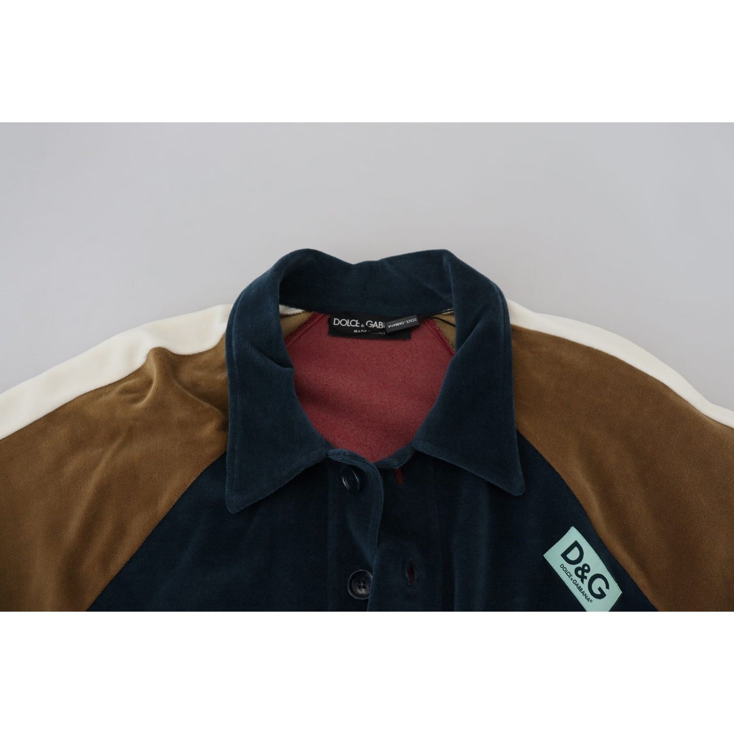 Dolce & Gabbana Multicolor Cotton Collared Pullover Sweater 1728,67345645728,Clothing,Dolce & Gabbana,IT48 | M,Material: 80% Cotton 20% Polyester,Men,Men - Clothing,Multicolor,New with tags,Sweaters - Clothing,Sweaters - Men - Clothing,Sweatshirts - Sweat