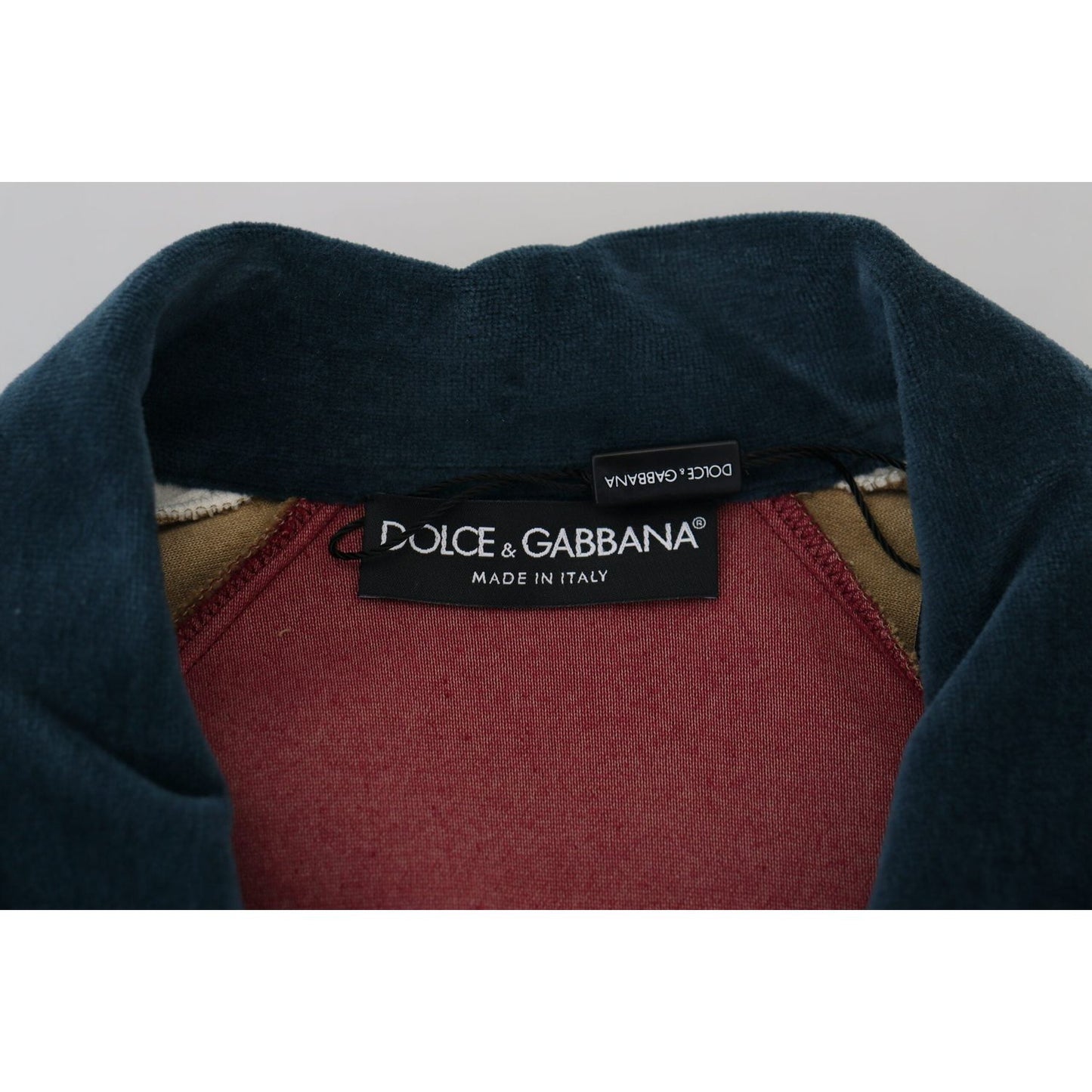 Dolce & Gabbana Multicolor Cotton Collared Pullover Sweater 1728,67345645728,Clothing,Dolce & Gabbana,IT48 | M,Material: 80% Cotton 20% Polyester,Men,Men - Clothing,Multicolor,New with tags,Sweaters - Clothing,Sweaters - Men - Clothing,Sweatshirts - Sweat