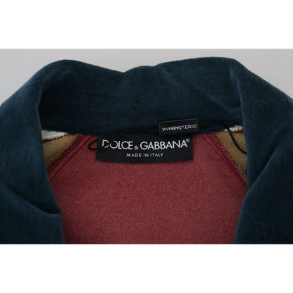 Dolce & Gabbana Multicolor Cotton Collared Pullover Sweater 1728,67345645728,Clothing,Dolce & Gabbana,IT48 | M,Material: 80% Cotton 20% Polyester,Men,Men - Clothing,Multicolor,New with tags,Sweaters - Clothing,Sweaters - Men - Clothing,Sweatshirts - Sweat