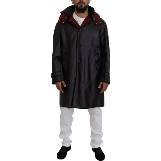 Dolce & Gabbana Black Trench Hooded Parka Cotton Jacket 1728,67345645728,Black,Clothing,Dolce & Gabbana,IT44 | XS,IT46 | S,IT48 | M,IT50 | L,IT54 | XXL,Jackets & Coats - Clothing,Jackets - Men - Clothing,Material: 100% Cotton,Men,Men - Clothing,New with t