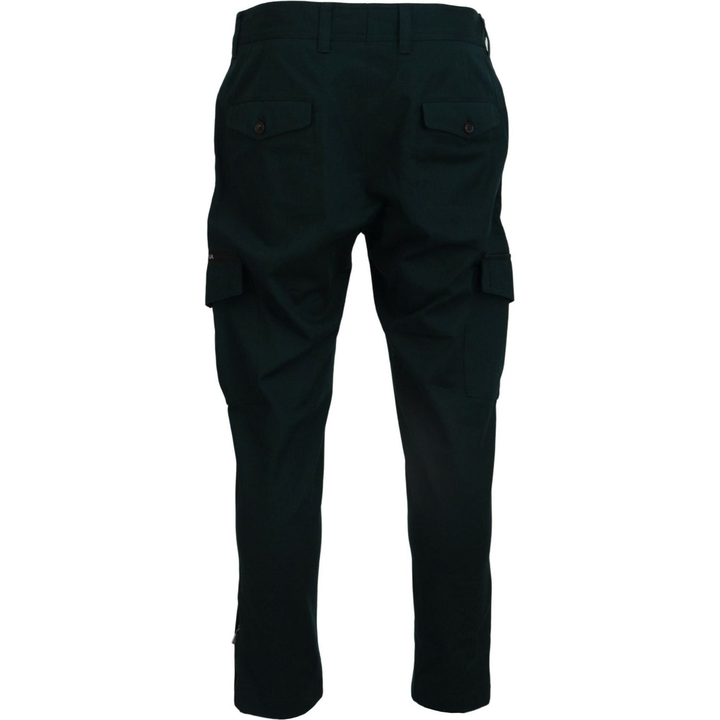 Dolce & Gabbana Green Cargo Cotton Stretch Jeans Pant 1% Elastane (stretch),1728,67345645728,Cargo Pants - Pants - Clothing,Clothing,Dolce & Gabbana,Green,IT44 | XS,Jeans & Pants - Men - Clothing,Material: 99% Cotton,Men,Men - Clothing,New with tags,Pants