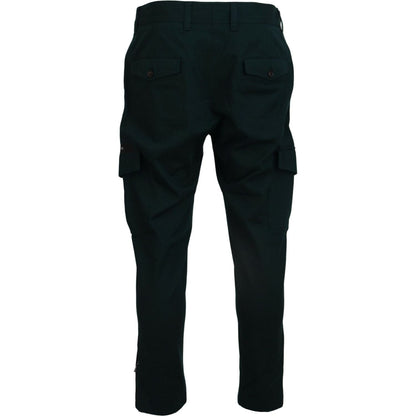 Dolce & Gabbana Green Cargo Cotton Stretch Jeans Pant 1% Elastane (stretch),1728,67345645728,Cargo Pants - Pants - Clothing,Clothing,Dolce & Gabbana,Green,IT44 | XS,Jeans & Pants - Men - Clothing,Material: 99% Cotton,Men,Men - Clothing,New with tags,Pants