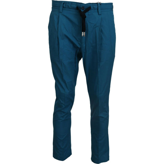 Dolce & Gabbana Blue Cotton Chinos Trousers Pants 1728,67345645728,Blue,Chino Pants - Pants - Clothing,Clothing,Dolce & Gabbana,IT44 | XS,IT46 | S,IT48 | M,Jeans & Pants - Men - Clothing,Material: 100% Cotton,Men,Men - Clothing,New with tags,Pants - Cloth