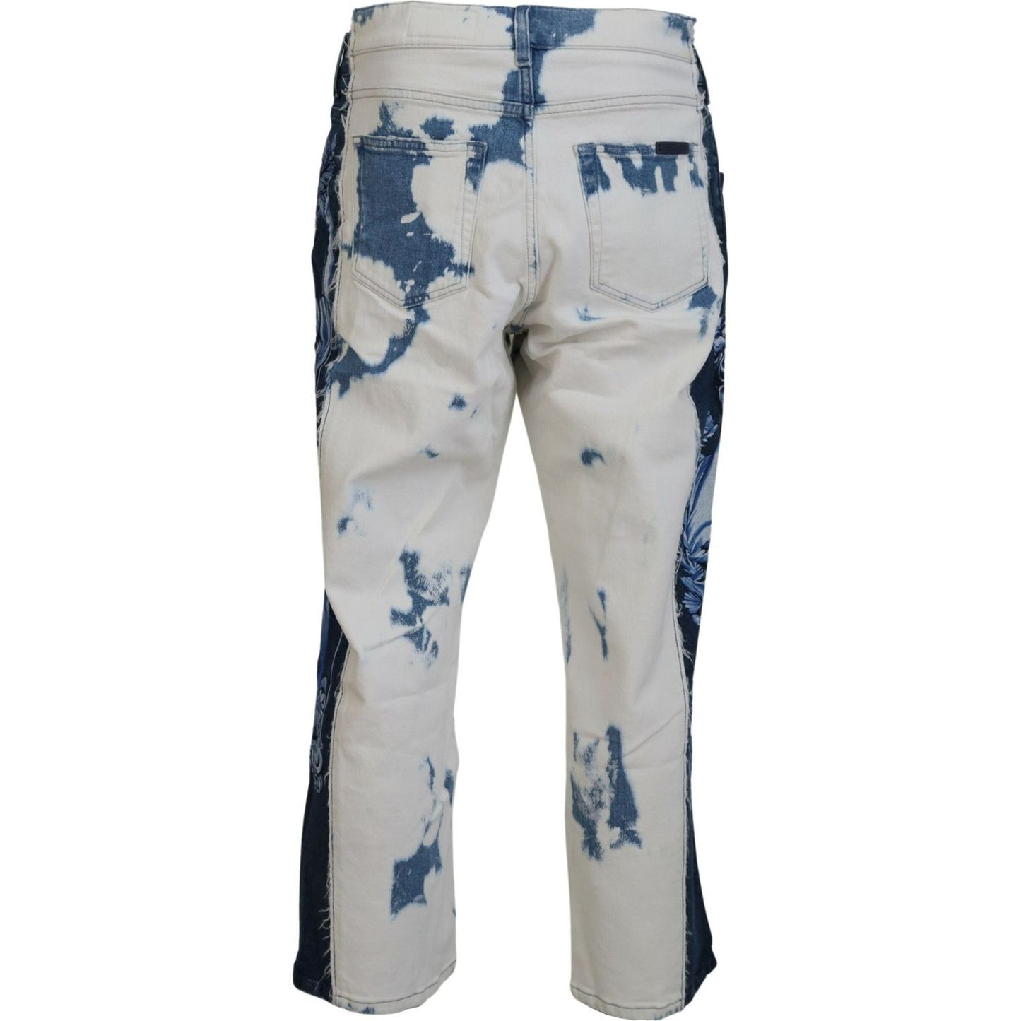 Dolce & Gabbana Blue Ceasar Denim Cotton Loose Fit Jeans