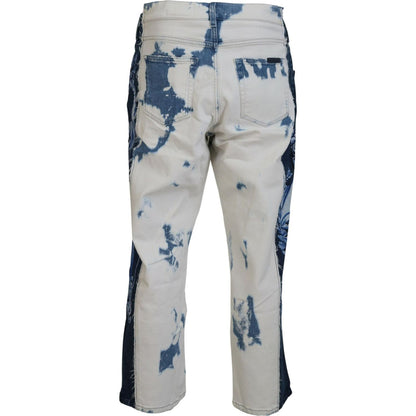 Dolce & Gabbana Blue Ceasar Denim Cotton Loose Fit Jeans
