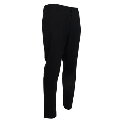 Dolce & Gabbana Gray Wool Stretch Dress Formal Slim Fit Pant