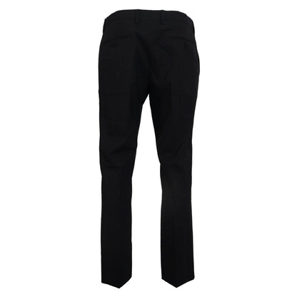 Dolce & Gabbana Gray Wool Stretch Dress Formal Slim Fit Pant