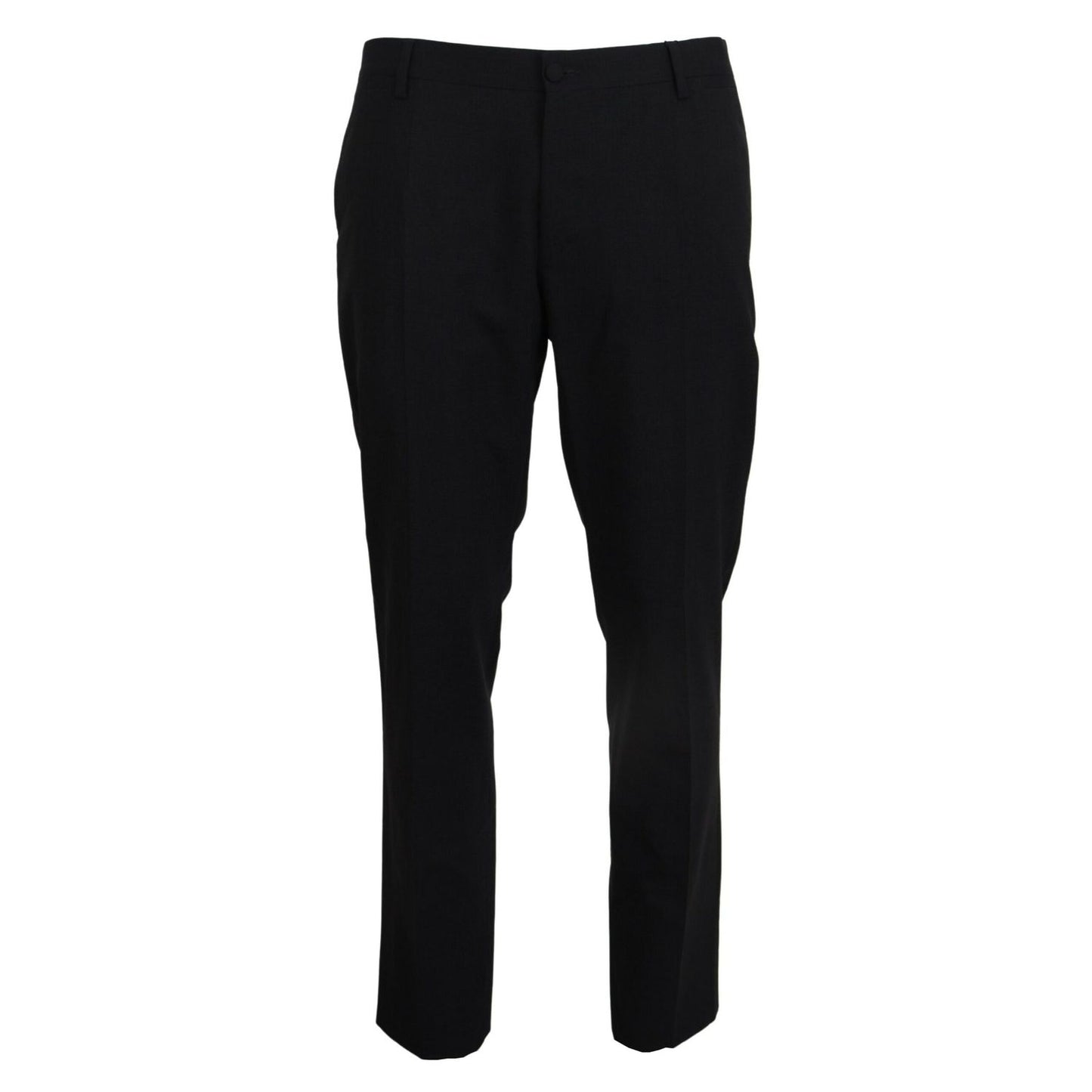 Dolce & Gabbana Gray Wool Stretch Dress Formal Slim Fit Pant