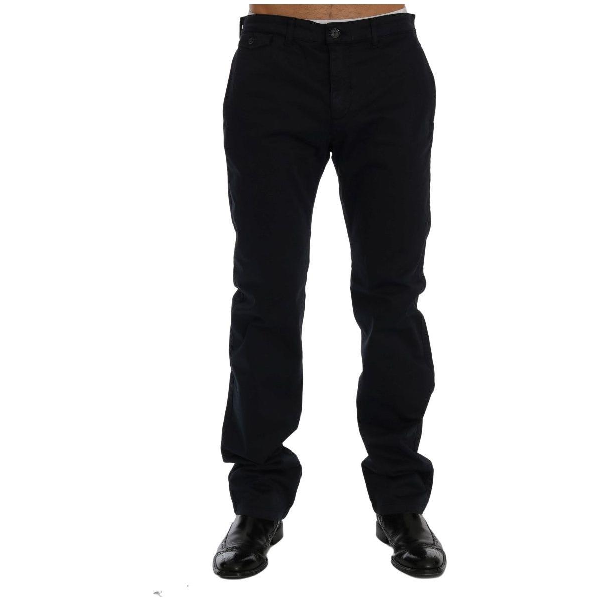 GF Ferre Blue Cotton Stretch Chinos Pants 1728,3% Elastane,67345645728,Blue,Chino Pants - Pants - Clothing,Clothing,GF Ferre,IT48 | M,IT54 | XXL,IT56 | XXL,Jeans & Pants - Men - Clothing,Material: 97% Cotton,Men,Men - Clothing,New with tags,Pants - Clothi