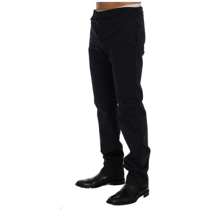 GF Ferre Blue Cotton Stretch Chinos Pants 1728,3% Elastane,67345645728,Blue,Chino Pants - Pants - Clothing,Clothing,GF Ferre,IT48 | M,IT54 | XXL,IT56 | XXL,Jeans & Pants - Men - Clothing,Material: 97% Cotton,Men,Men - Clothing,New with tags,Pants - Clothi