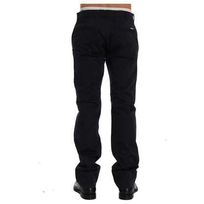 GF Ferre Blue Cotton Stretch Chinos Pants 1728,3% Elastane,67345645728,Blue,Chino Pants - Pants - Clothing,Clothing,GF Ferre,IT48 | M,IT54 | XXL,IT56 | XXL,Jeans & Pants - Men - Clothing,Material: 97% Cotton,Men,Men - Clothing,New with tags,Pants - Clothi