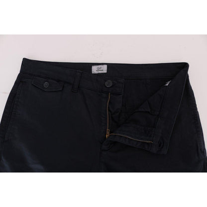 GF Ferre Blue Cotton Stretch Chinos Pants 1728,3% Elastane,67345645728,Blue,Chino Pants - Pants - Clothing,Clothing,GF Ferre,IT48 | M,IT54 | XXL,IT56 | XXL,Jeans & Pants - Men - Clothing,Material: 97% Cotton,Men,Men - Clothing,New with tags,Pants - Clothi