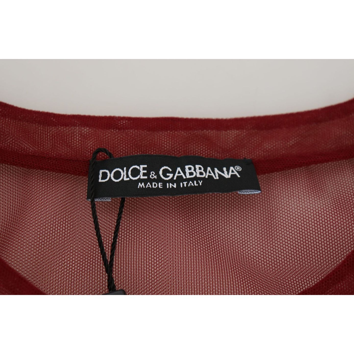 Dolce & Gabbana Maroon Mini Shift Dress - Italian Elegance Dolce & Gabbana