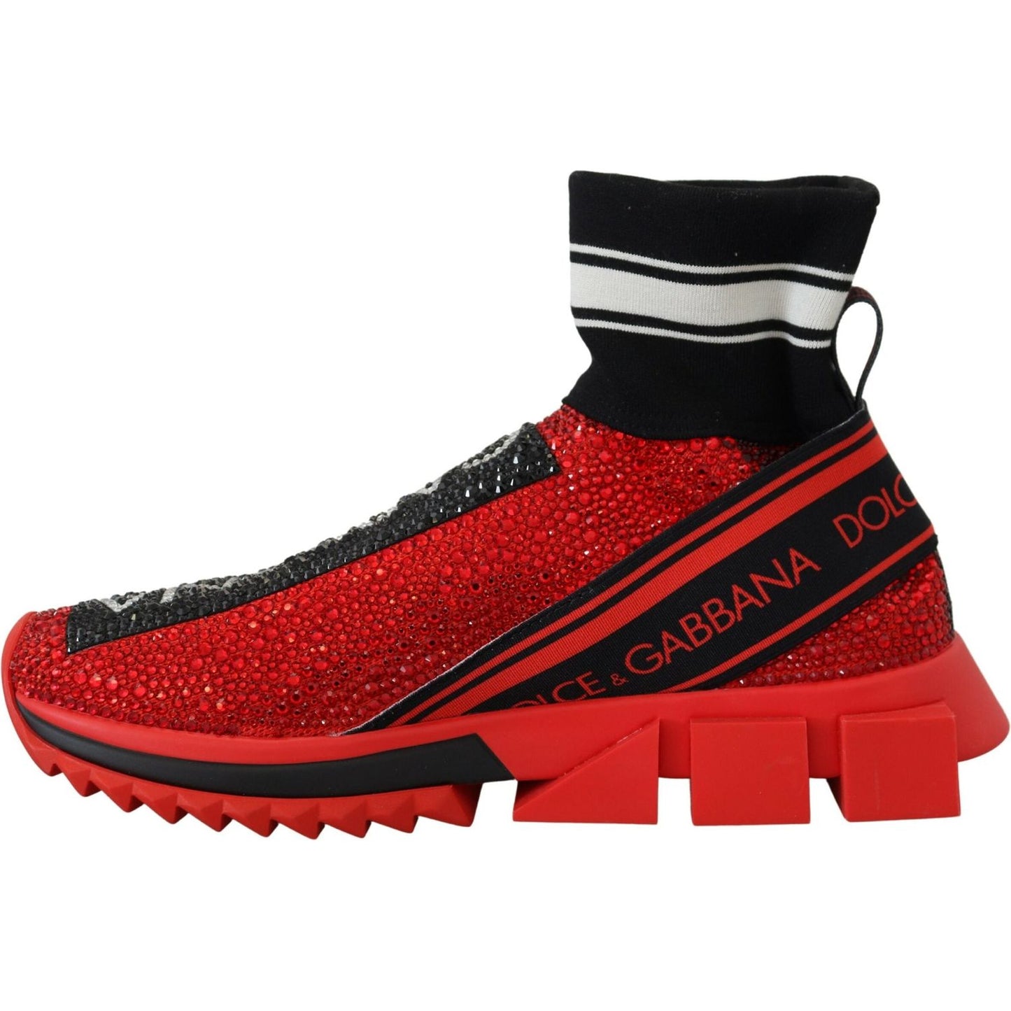 Dolce & Gabbana Exquisite Red Sorrento Slip-On Sneakers Dolce & Gabbana