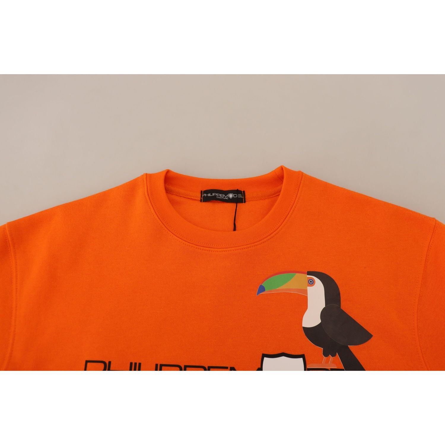 سترة فيليب موديل الأنيقة ذات الأكمام الطويلة المطبوعة باللون البرتقالي