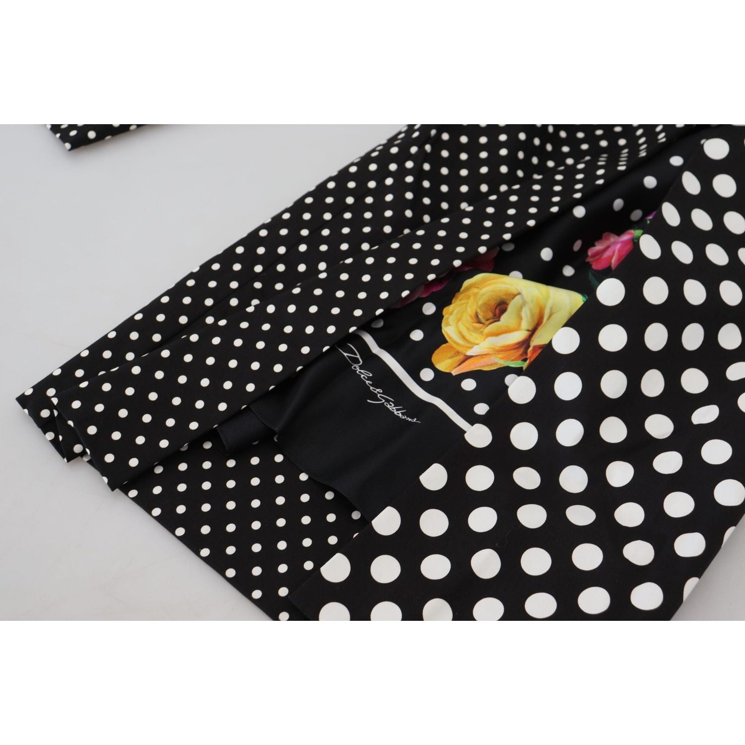 بنطلون منقط أنيق بخصر مرتفع من دولتشي آند غابانا