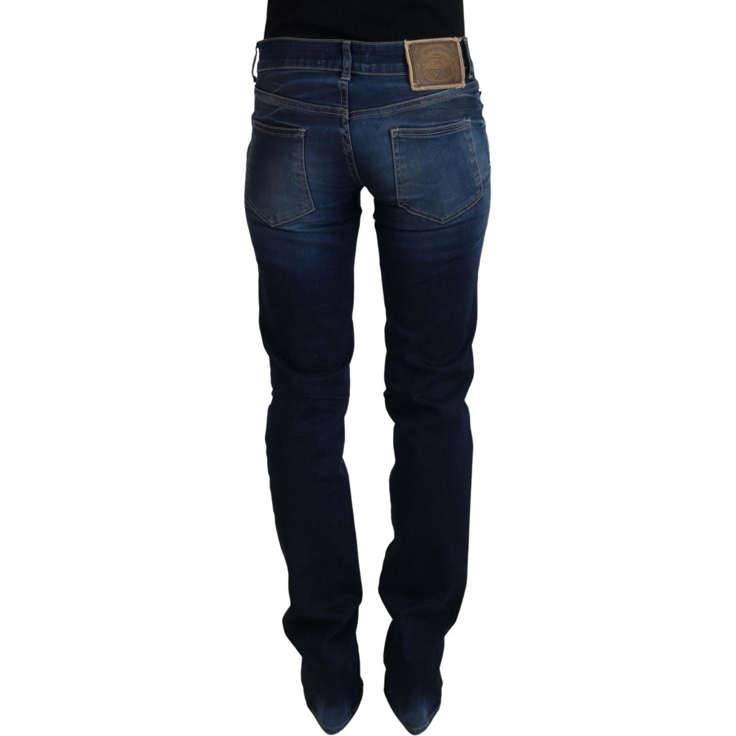 Just Cavalli Chic Low Waist Denim Pants in Blue Just Cavalli