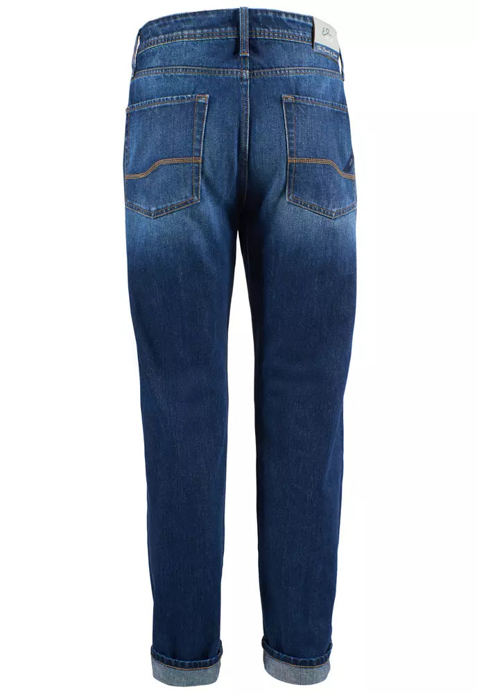 Yes Zee Blue Cotton Men's Jeans