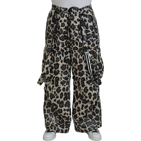 Dolce & Gabbana Multicolor Leopard Print Snow Pants Dolce & Gabbana