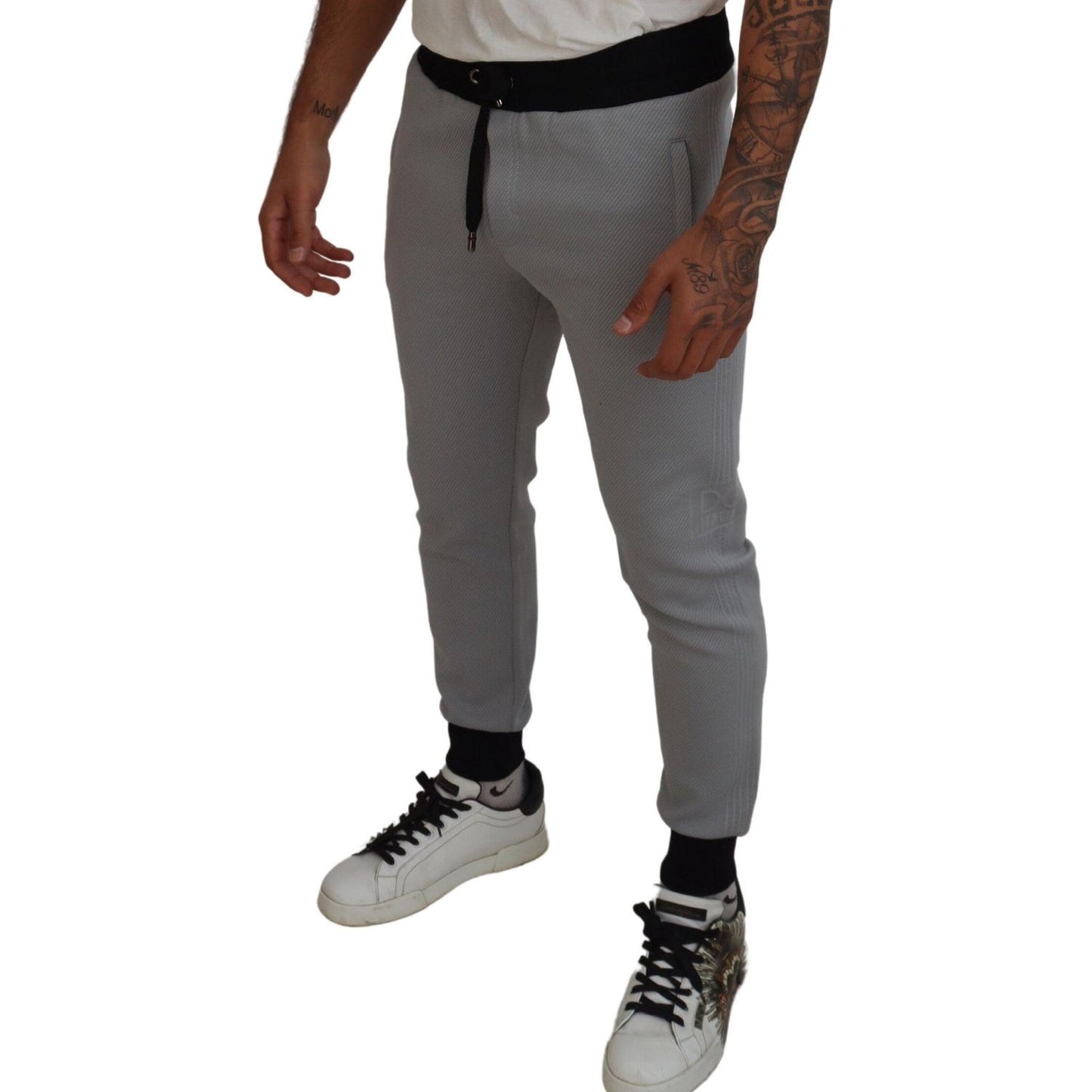 Dolce & Gabbana Elegant Grey Jogger Pants Dolce & Gabbana