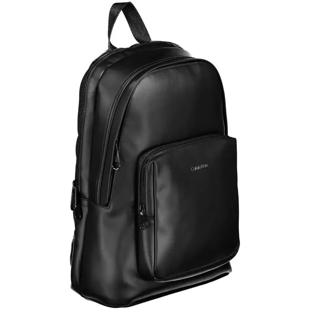 Calvin Klein Black Polyester Men Backpack Calvin Klein