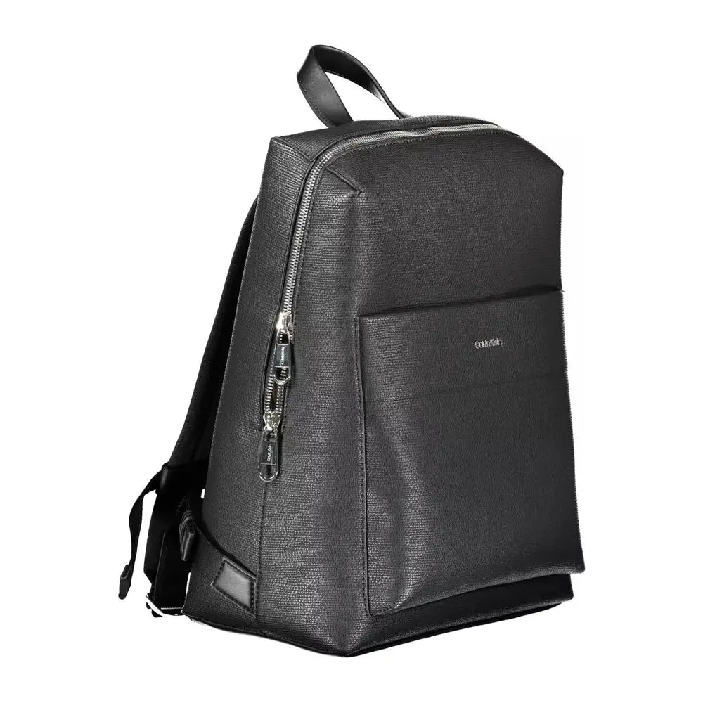 Calvin Klein Black Polyester Men Backpack Calvin Klein