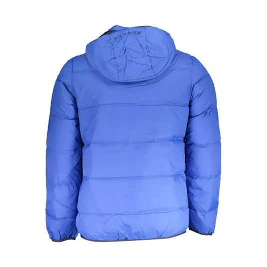 La Martina Blue Polyamide Men's Jacket La Martina