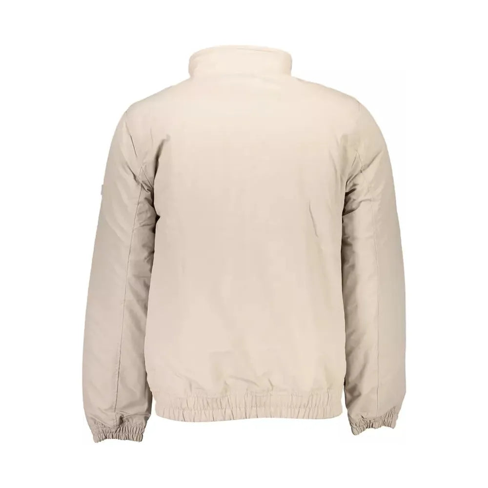 Tommy Hilfiger Beige Polyamide Men Jacket Tommy Hilfiger