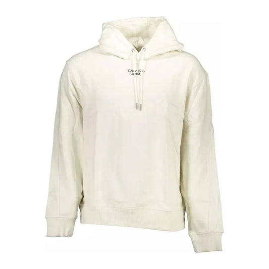 Calvin Klein White Cotton Men Sweater Calvin Klein