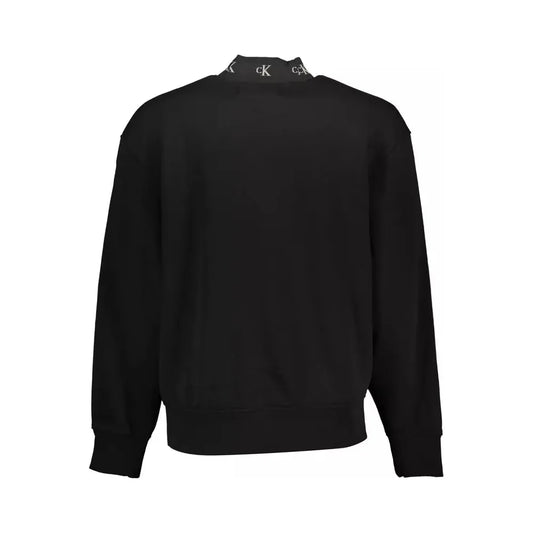 Calvin Klein Black Cotton Men Sweater Calvin Klein