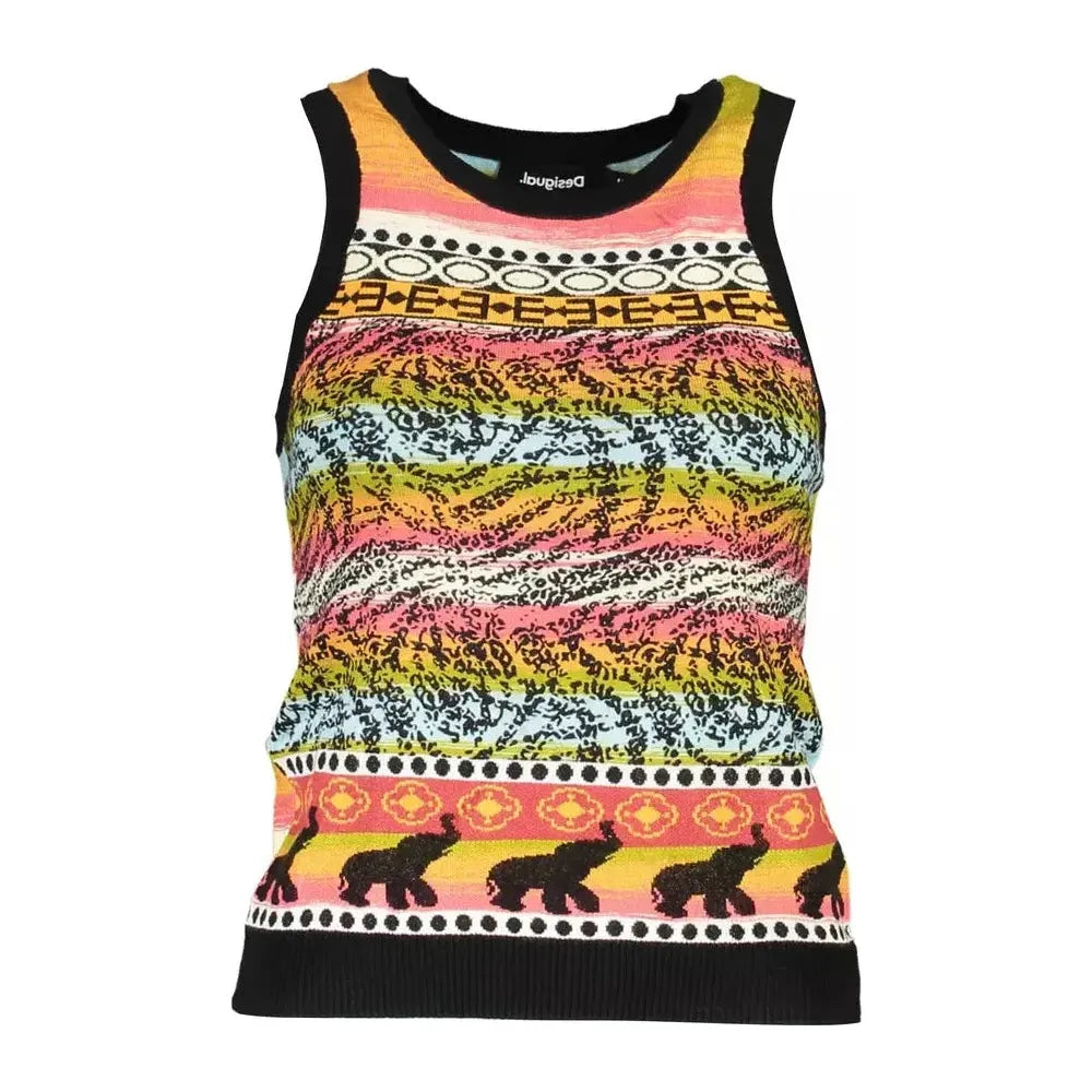 Desigual Black Viscose Women Top Desigual