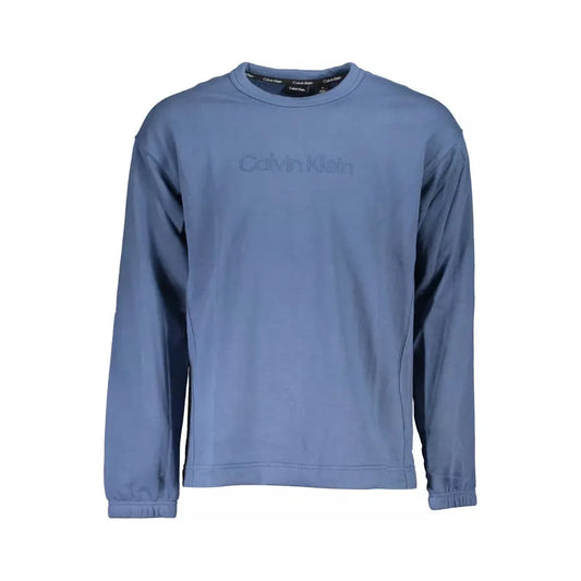 Calvin Klein Blue Cotton Men Sweater Calvin Klein