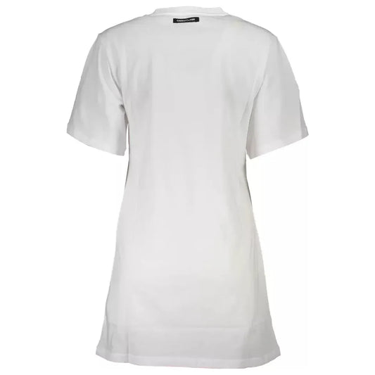 Cavalli Class White Cotton Women T-Shirt Cavalli Class