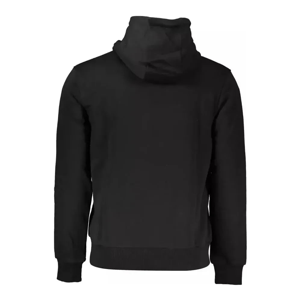 Cavalli Class Black Cotton Men Sweater Cavalli Class