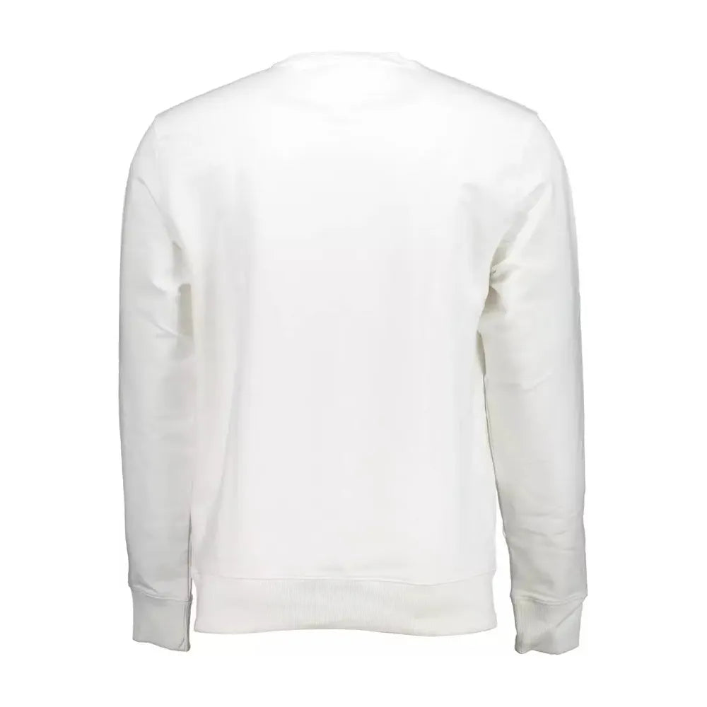 Tommy Hilfiger White Cotton Men Sweater Tommy Hilfiger