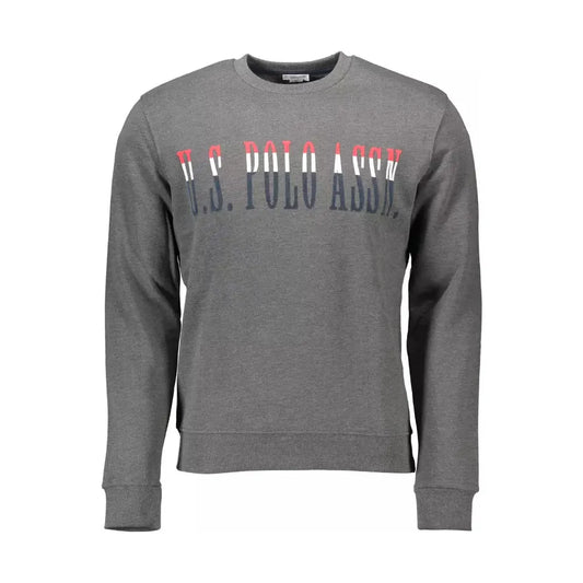 U.S. POLO ASSN. Gray Cotton Men Sweater U.S. POLO ASSN.