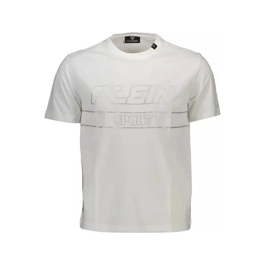 Plein Sport White Cotton Men T-Shirt Plein Sport