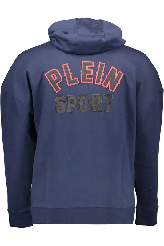 Plein Sport Blue Cotton Men Sweater Plein Sport