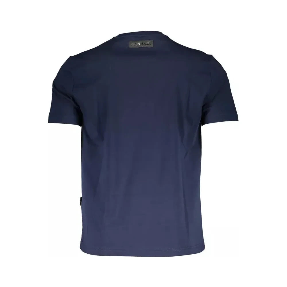 Plein Sport Blue Cotton Men T-Shirt Plein Sport