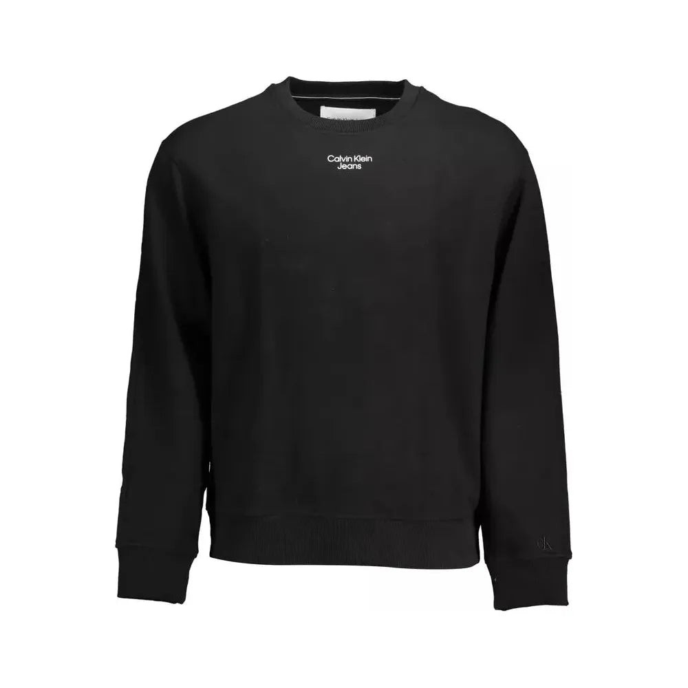 Calvin Klein Black Cotton Men Sweater Calvin Klein