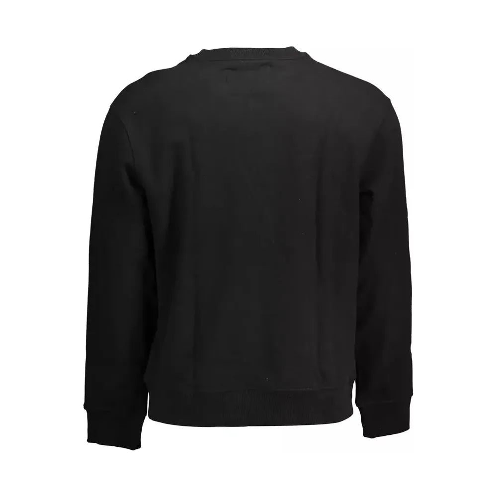 Calvin Klein Black Cotton Men Sweater Calvin Klein