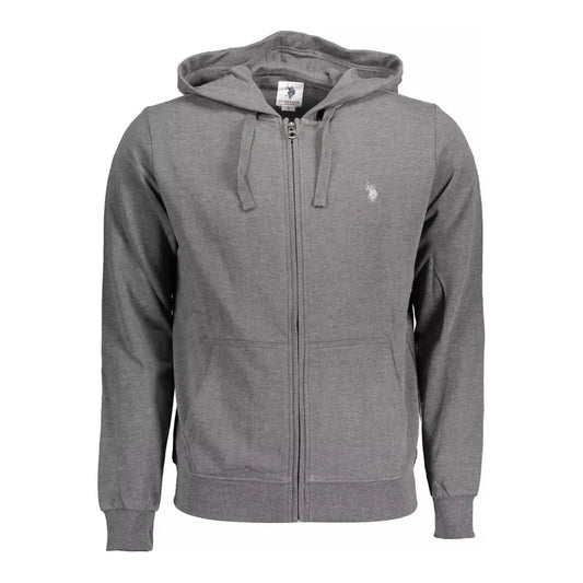 U.S. POLO ASSN. Gray Cotton Men Sweater U.S. POLO ASSN.