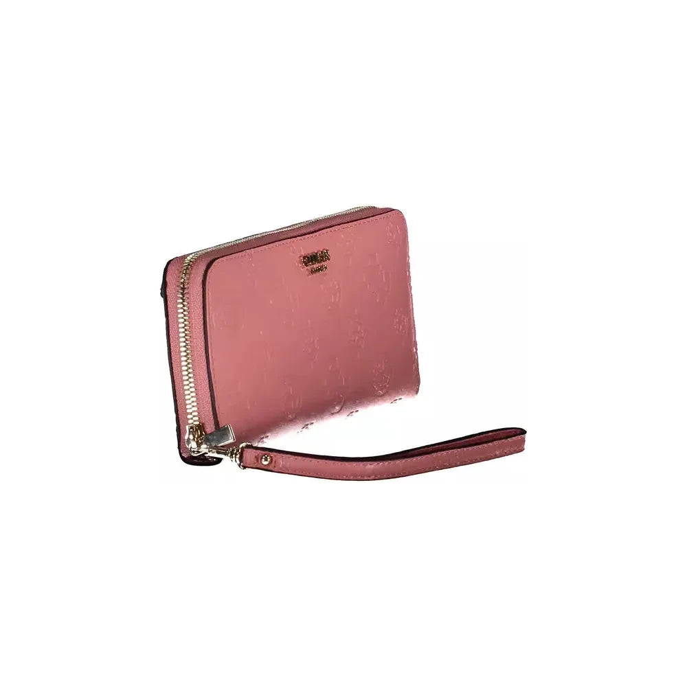 Guess Jeans Pink Polyethylene Women Wallet Guess Jeans