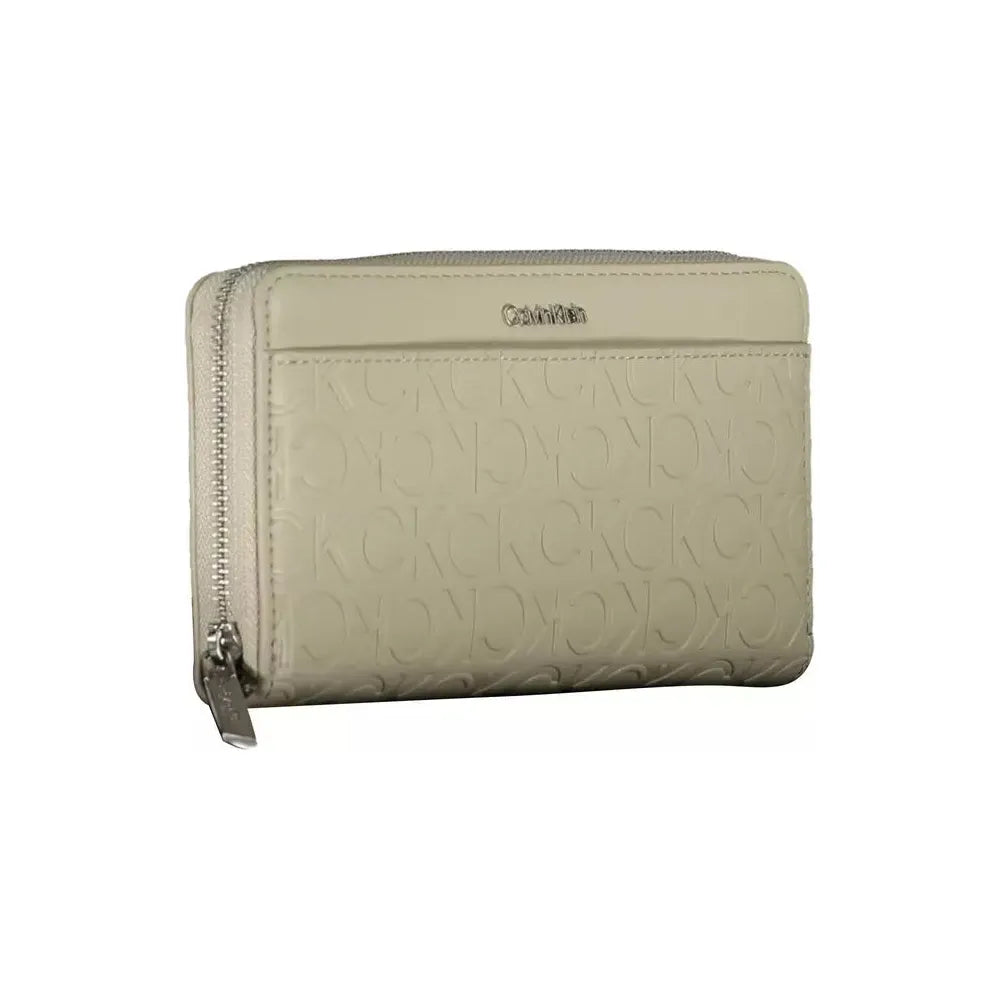 Calvin Klein Beige Polyethylene Women Wallet Calvin Klein