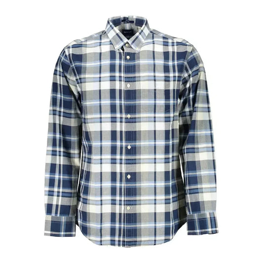 Gant Blue Cotton Men Shirt Gant