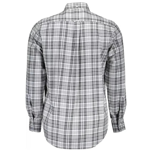 Gant Gray Cotton Men Shirt Gant