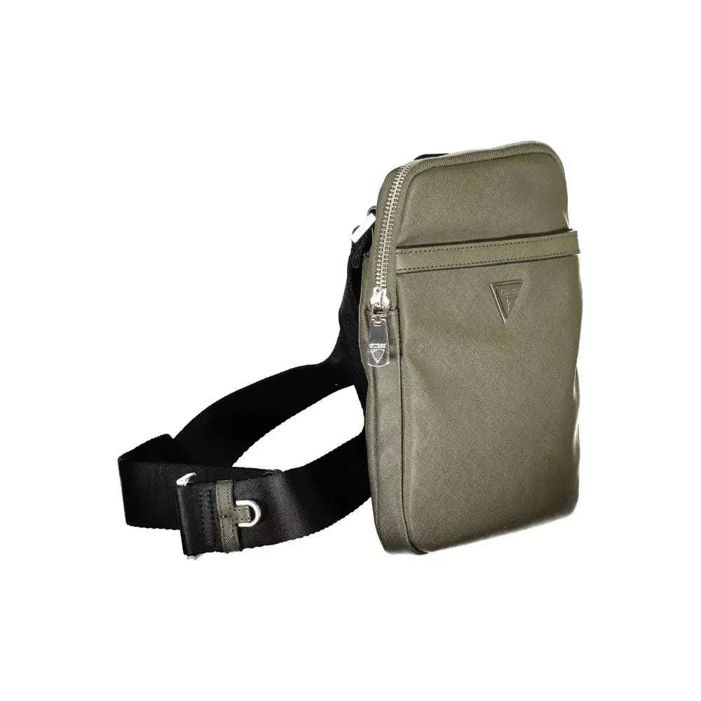 Front view with bag zipped and handles upright.